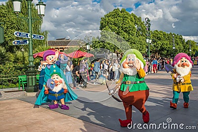 Mickeyâ€™s Storybook Express`s Parade at Shanghai Disneyland in Shanghai, China Editorial Stock Photo